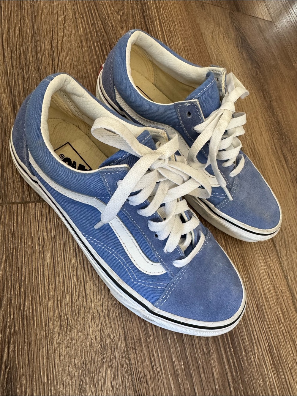 Vans Light Blue Old Skool Sneakers, Periwinkle Blue Purple
